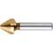 Taper and deburring countersink tool, HSS, TiN, 60° with cylindrical shanktype 1459